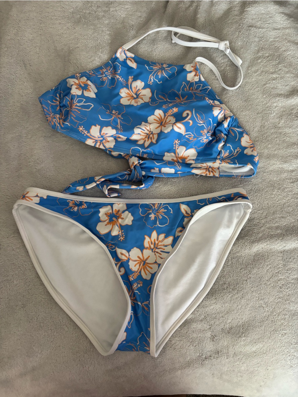 wild fable Blue Floral Girls' Bikini Set